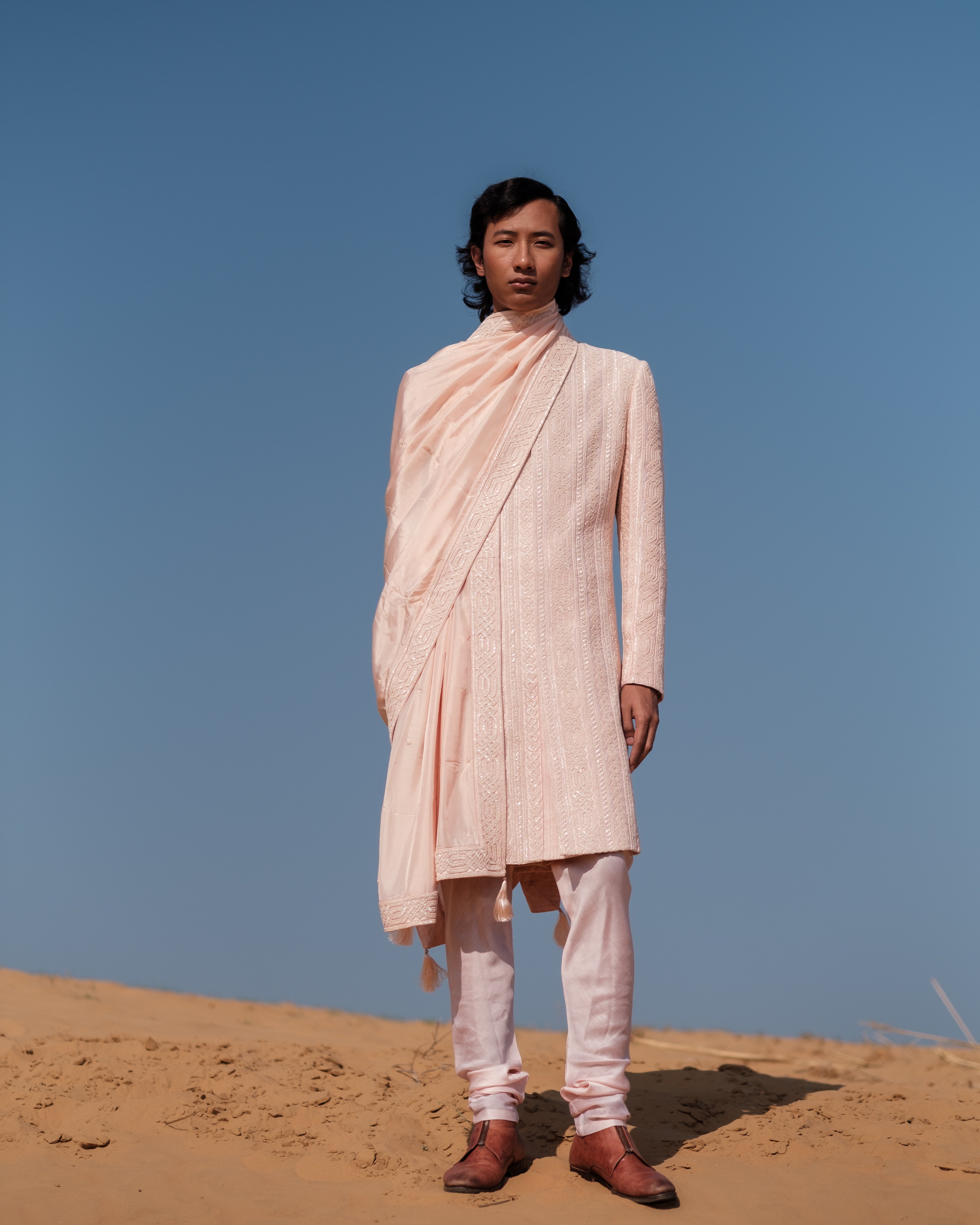 Cuban Link Sherwani Set