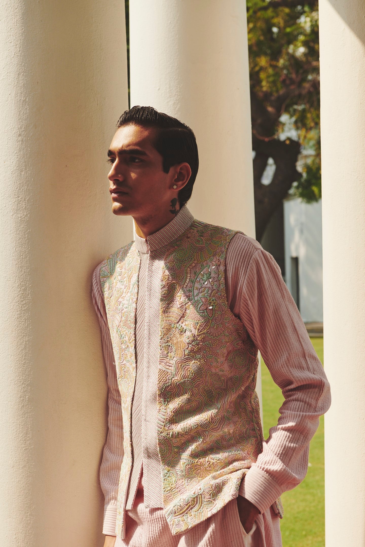 Deep Sea Trance Nehru Jacket Set