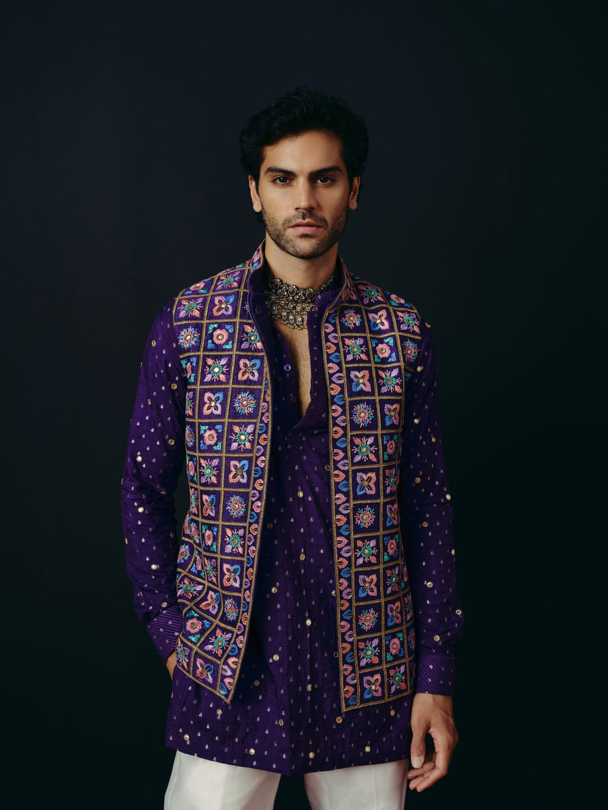 Rasiya nehru jacket , kurta and pant set
