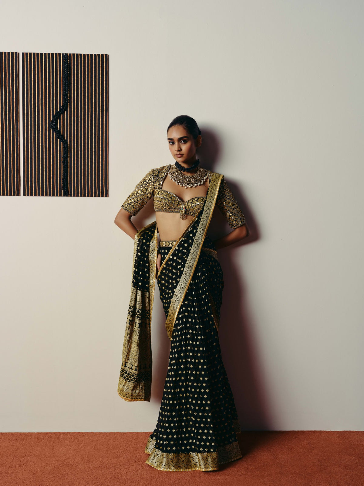 Netra saree and blouse set