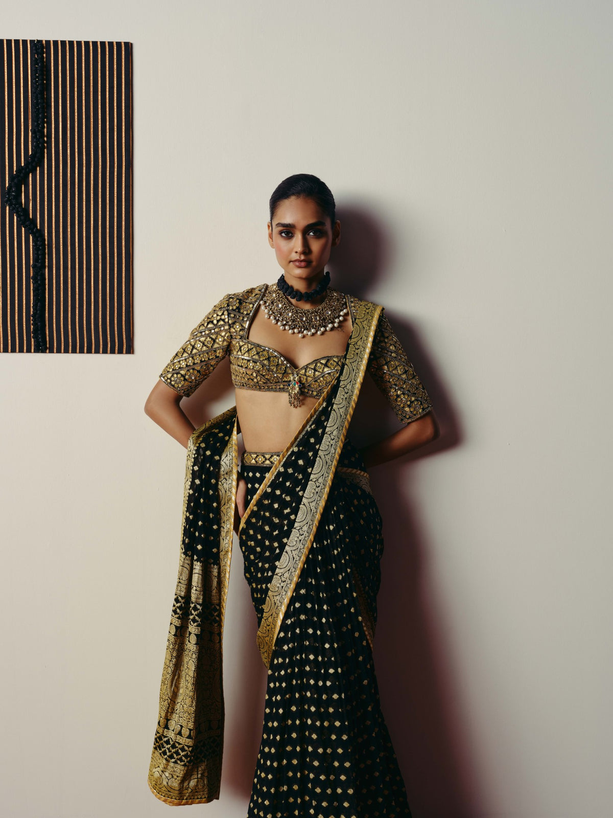 Netra saree and blouse set