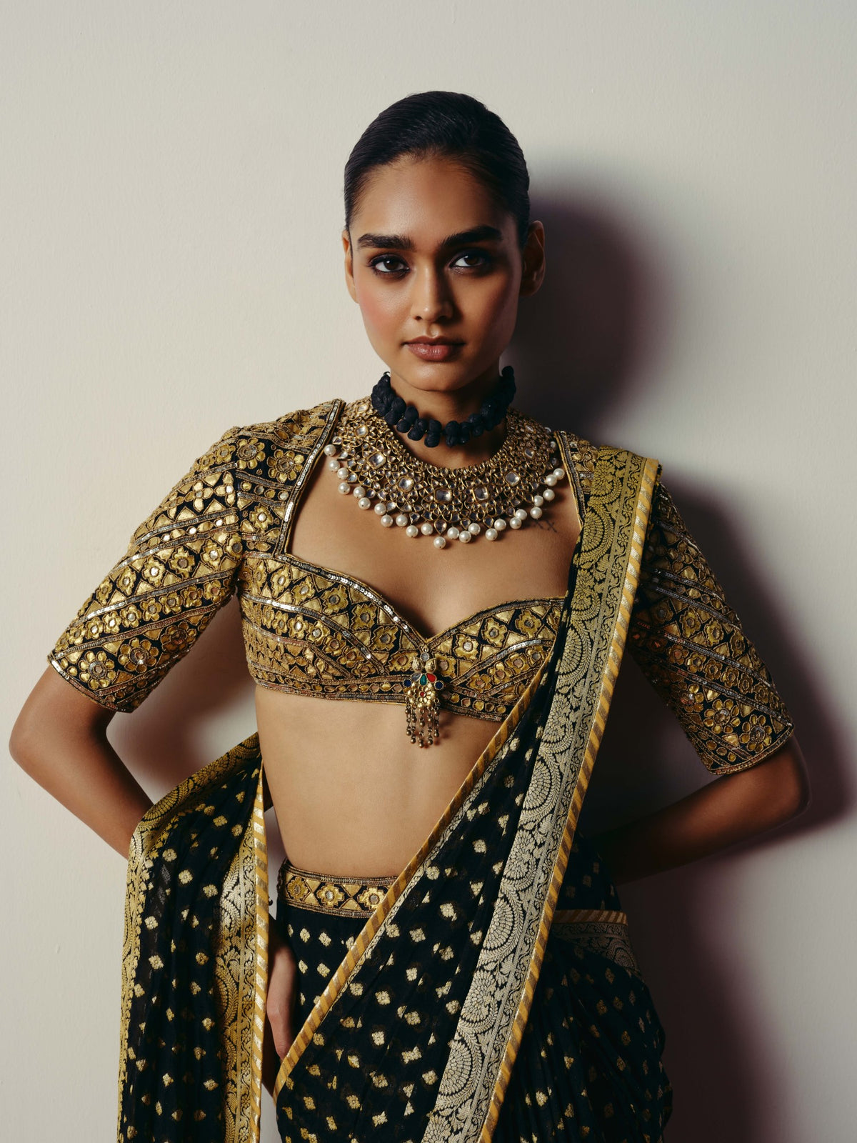 Netra saree and blouse set
