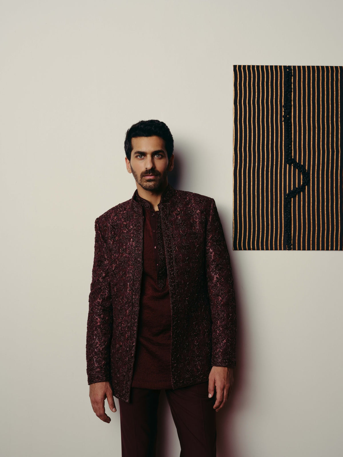 Nirvana bandhgala jacket, kurta and pant set