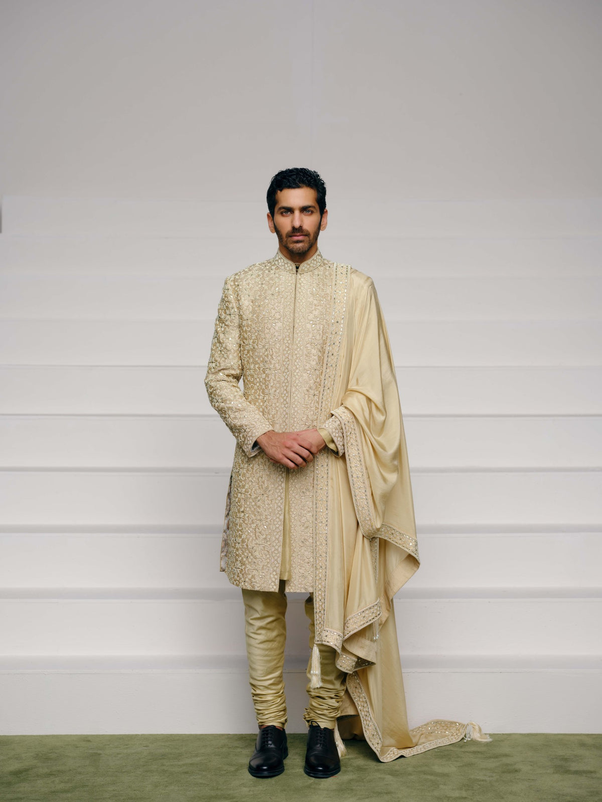 Abeer sherwani, kurta and churidar set