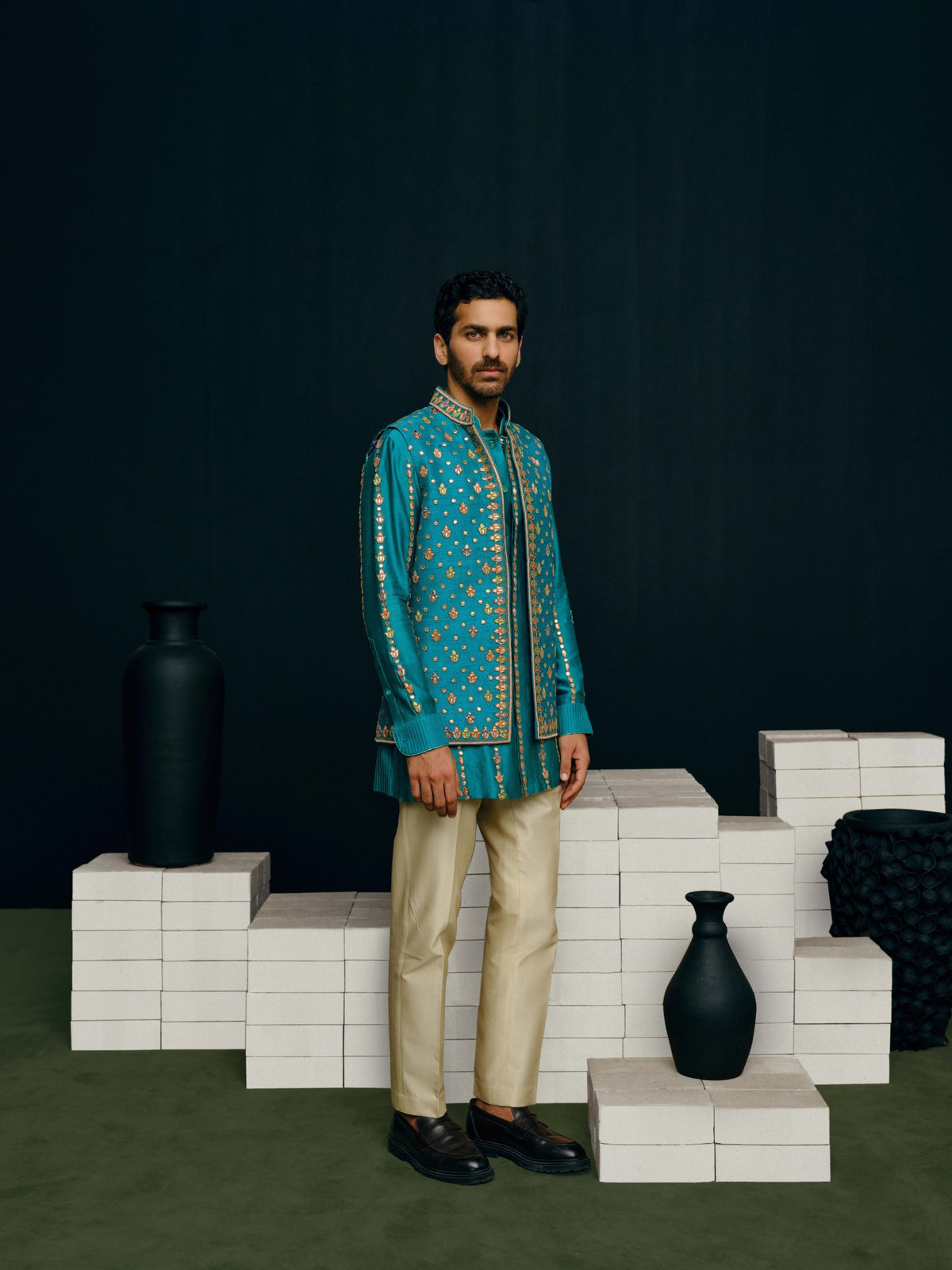 Banra nehru jacket, kurta and pant set