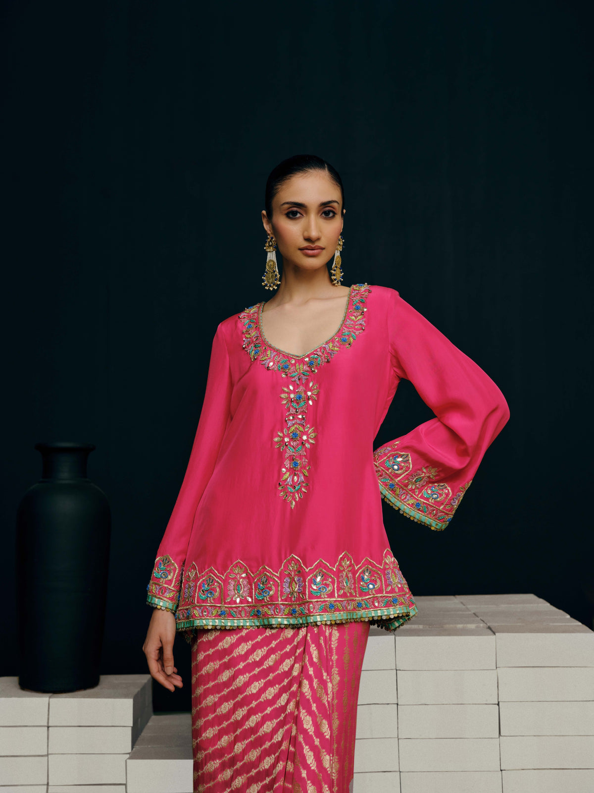 Rohini tunic Skirt Set