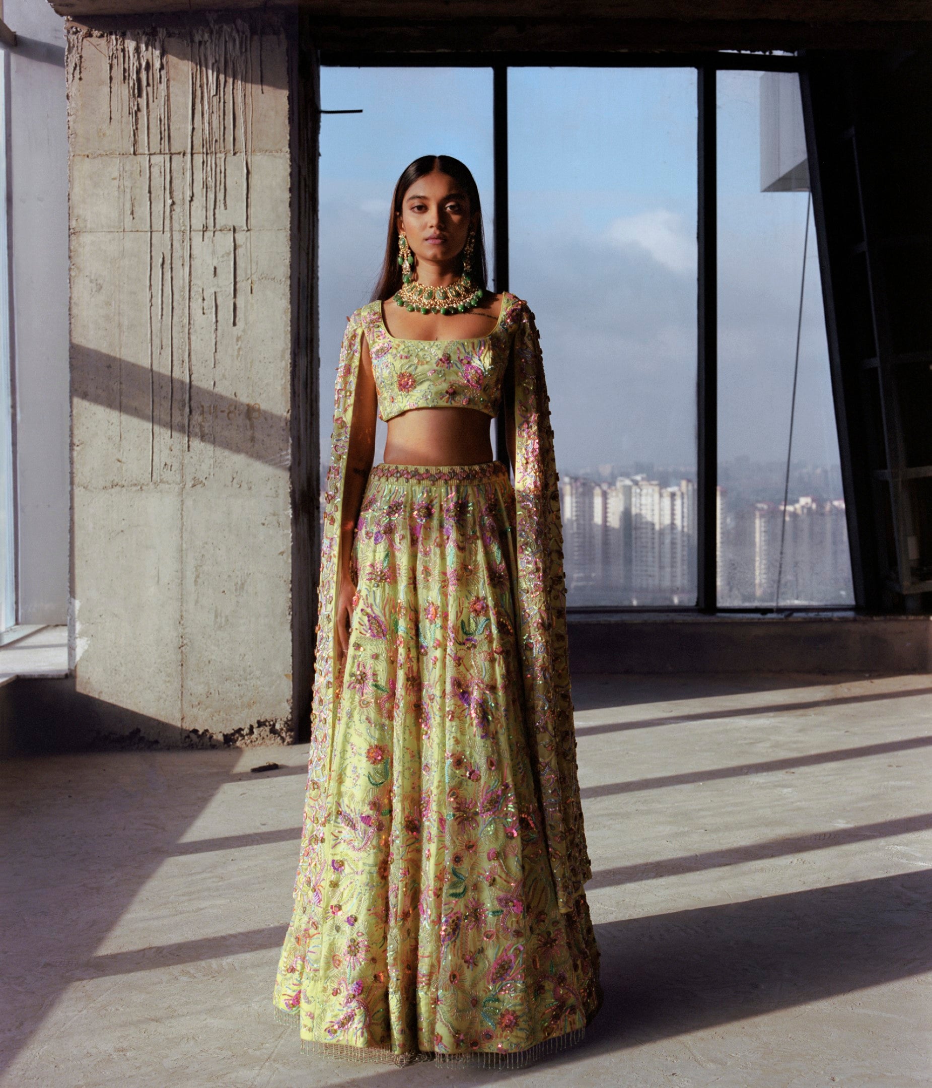 Marine Garden Lehenga Set