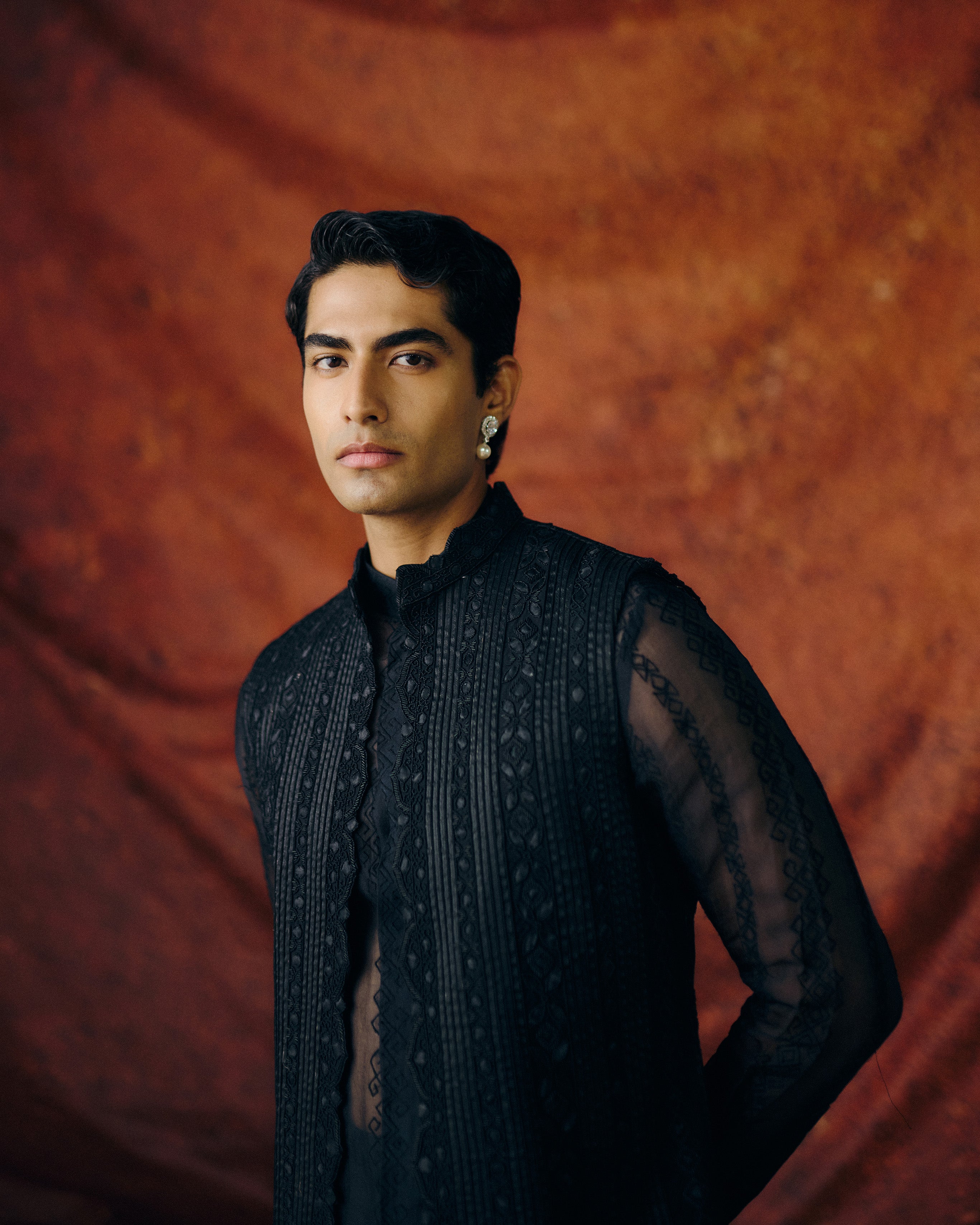 Shyama Nehru Jacket Set