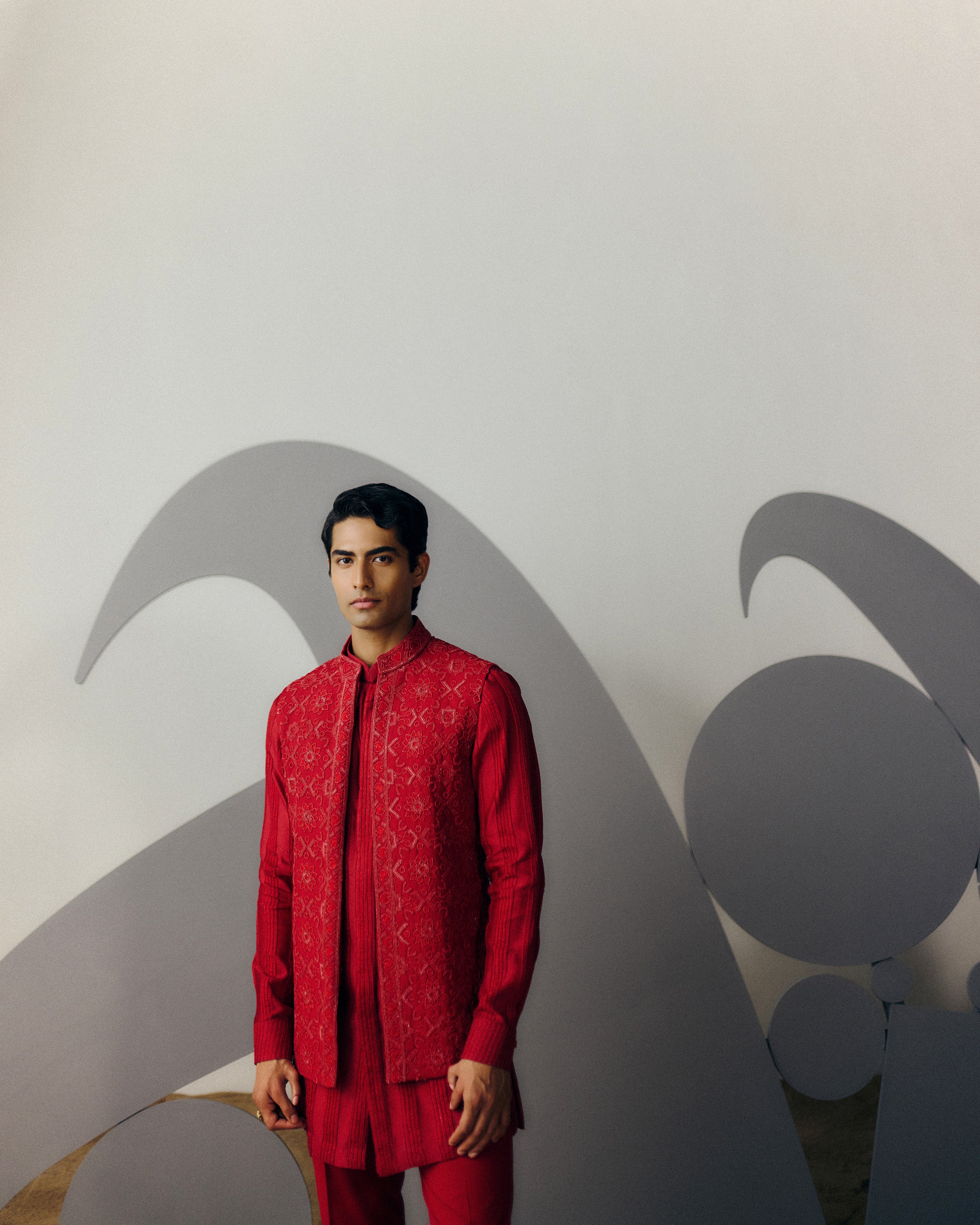 Raktavajra Nehru Jackey Set