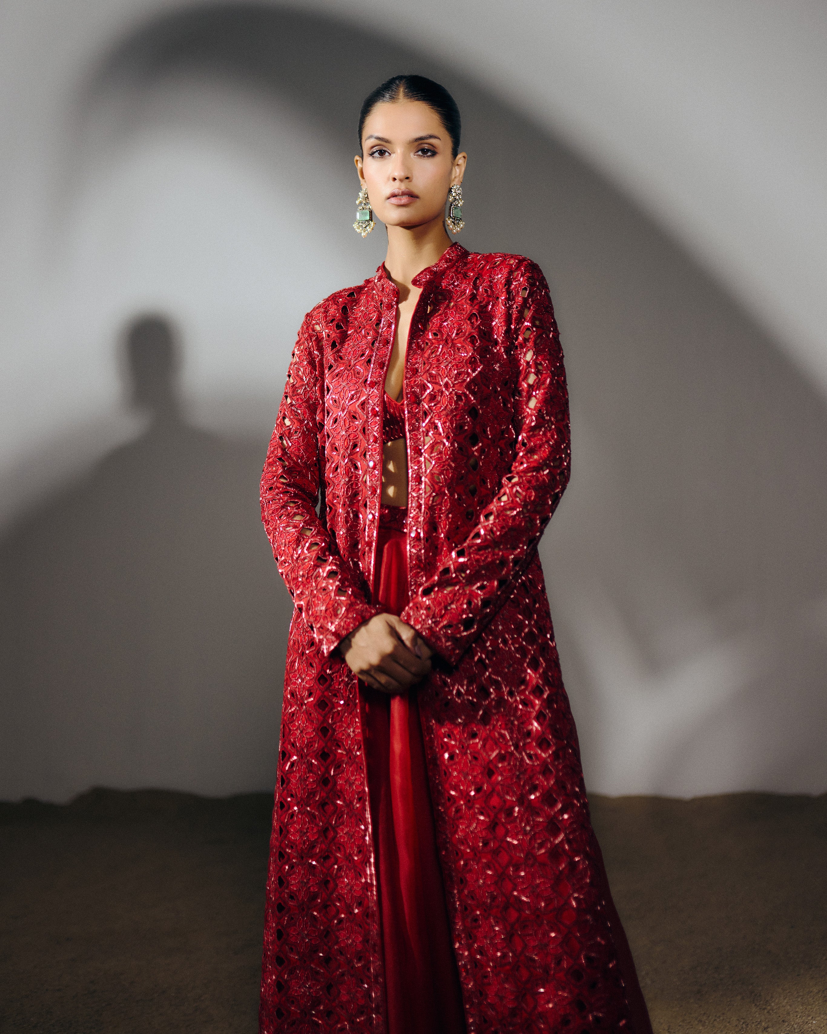 Raga Long Jacket Set