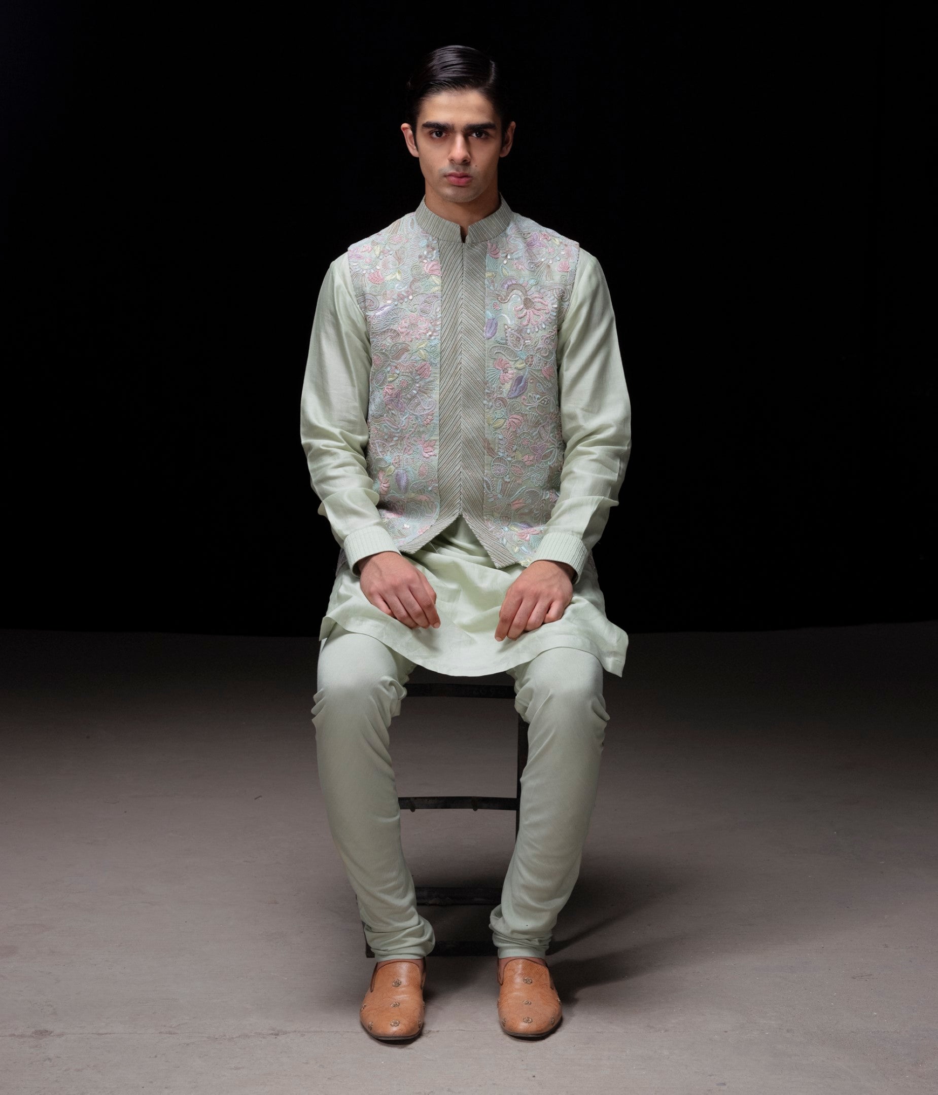 Ocean Park Nehru Jacket Set