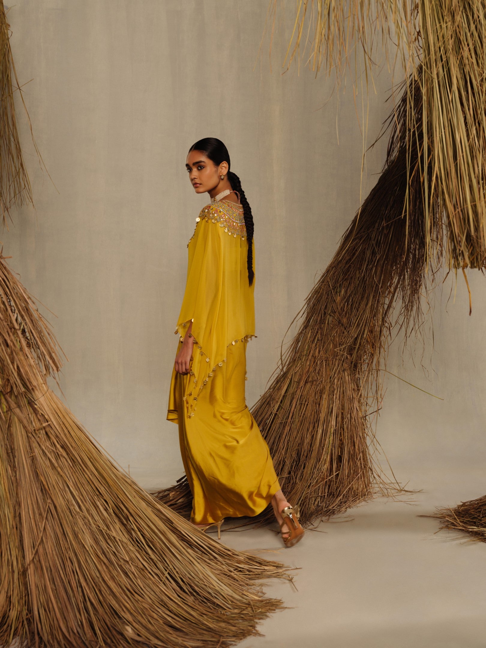 Meher Cape Tunic Set