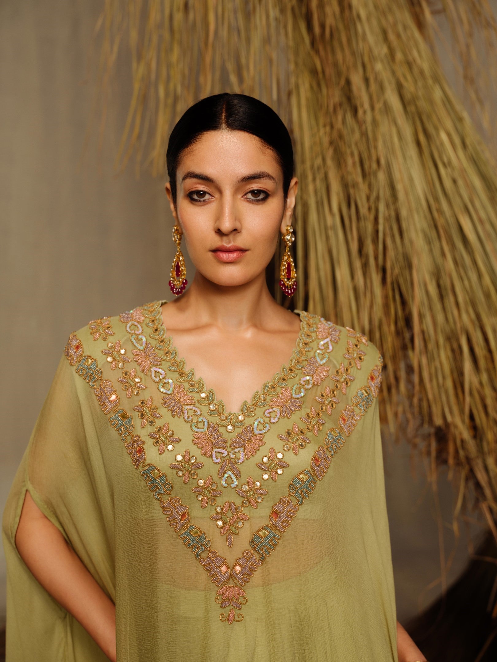 Seher Cape Tunic Set