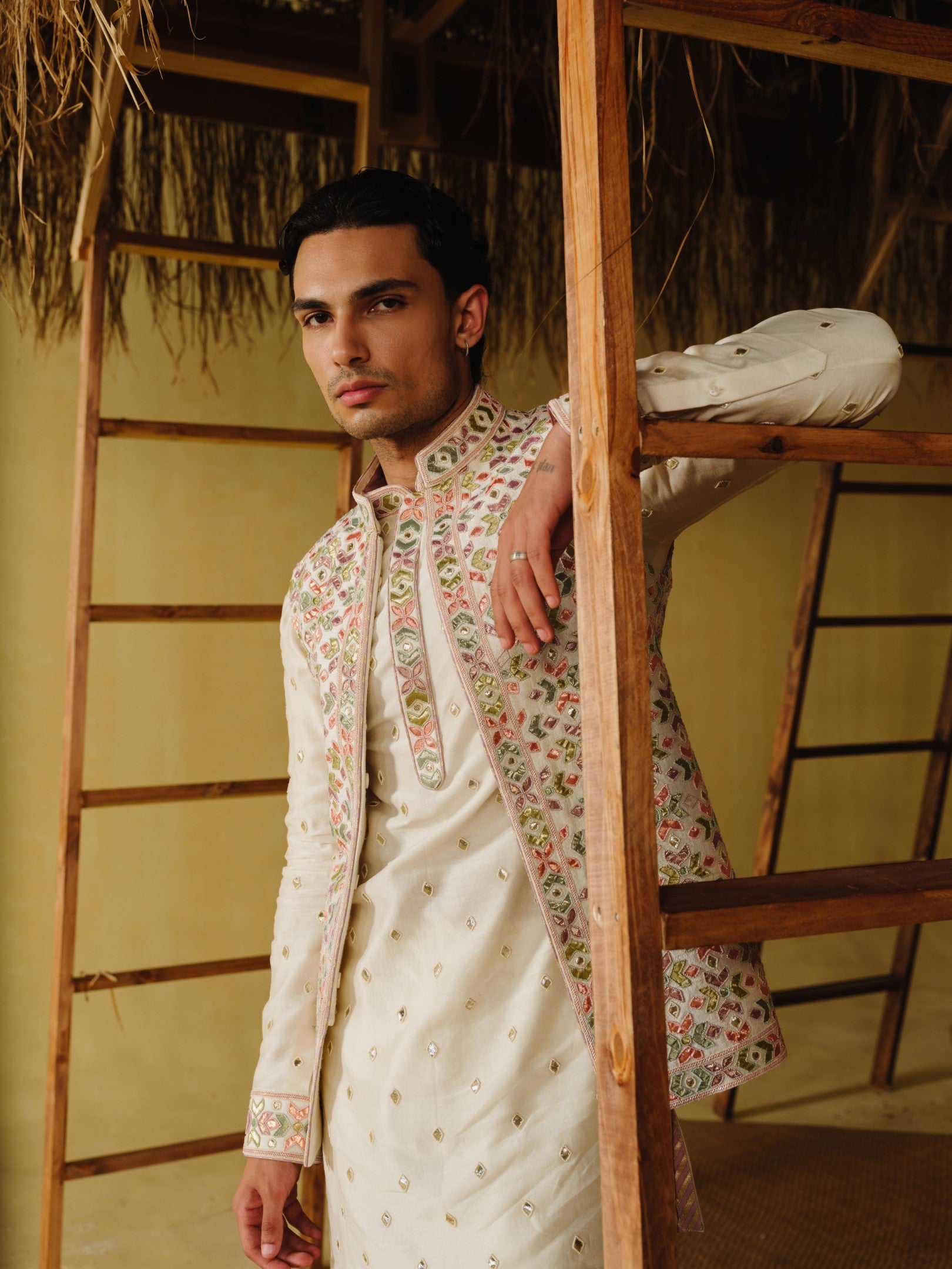 Bagh Nehru Jacket Set