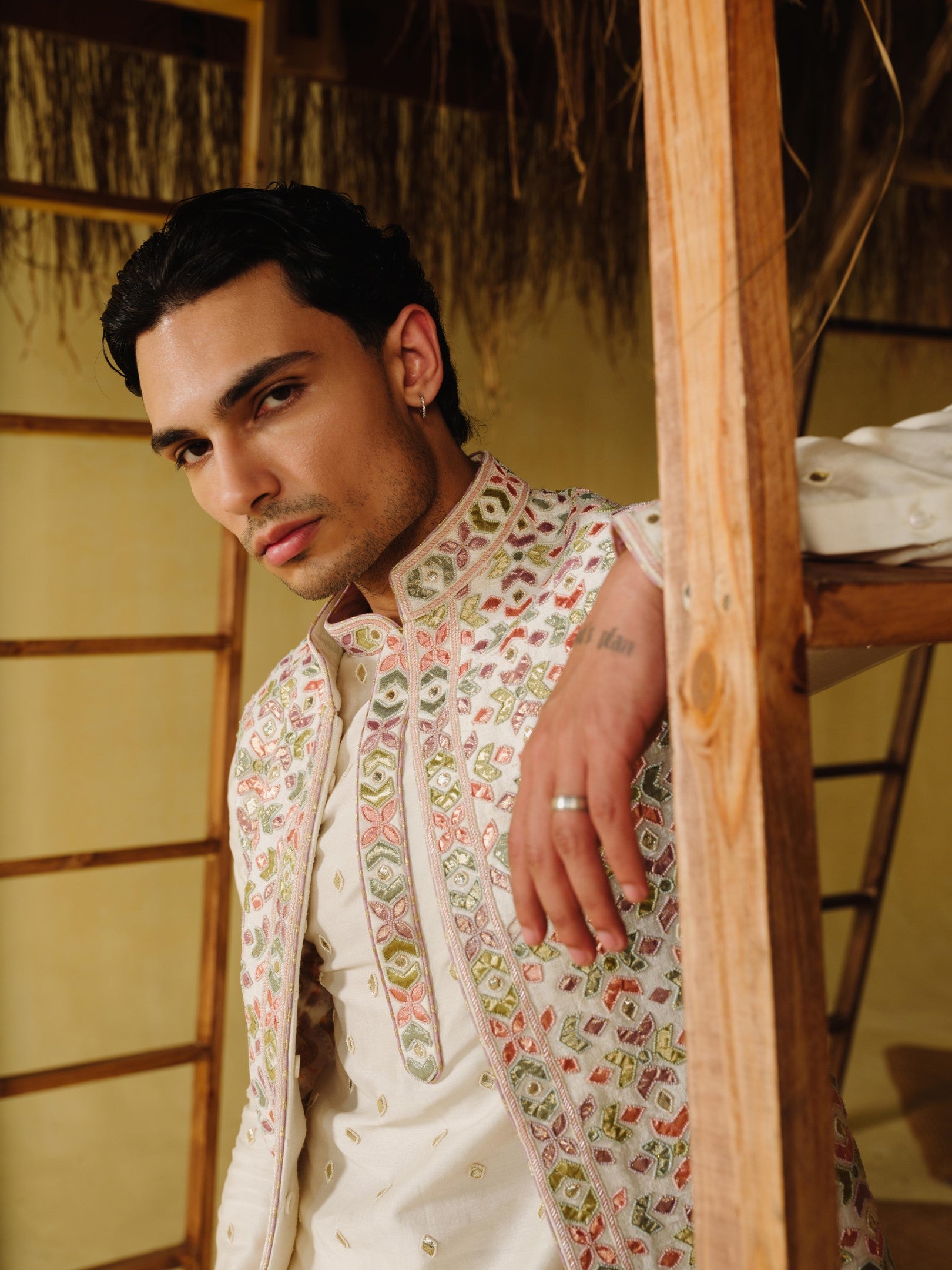 Bagh Nehru Jacket Set