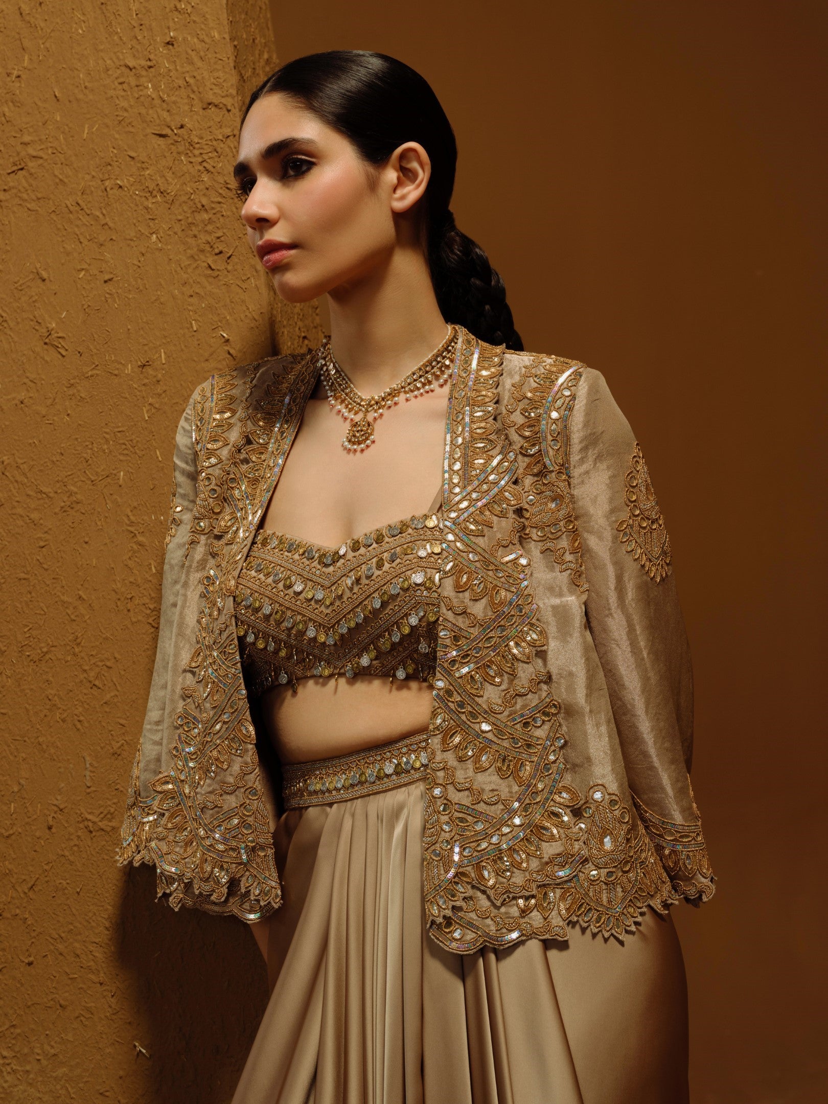 Amli Cape and Skirt Set