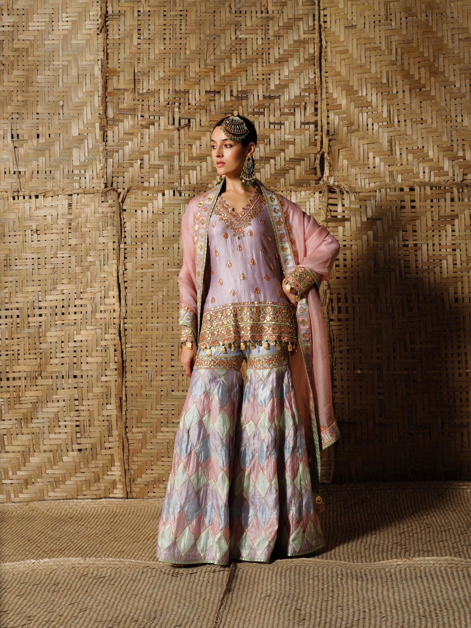 Tukri Kurta Sharara Set