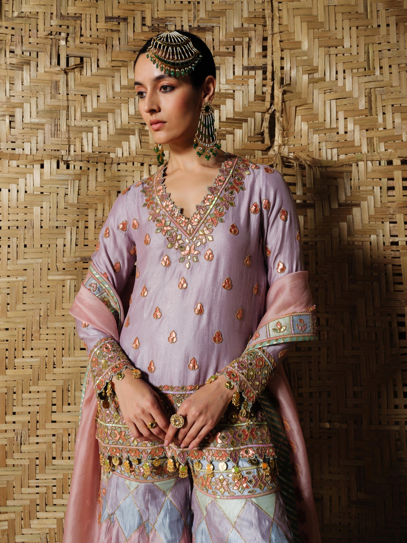 Tukri Kurta Sharara Set