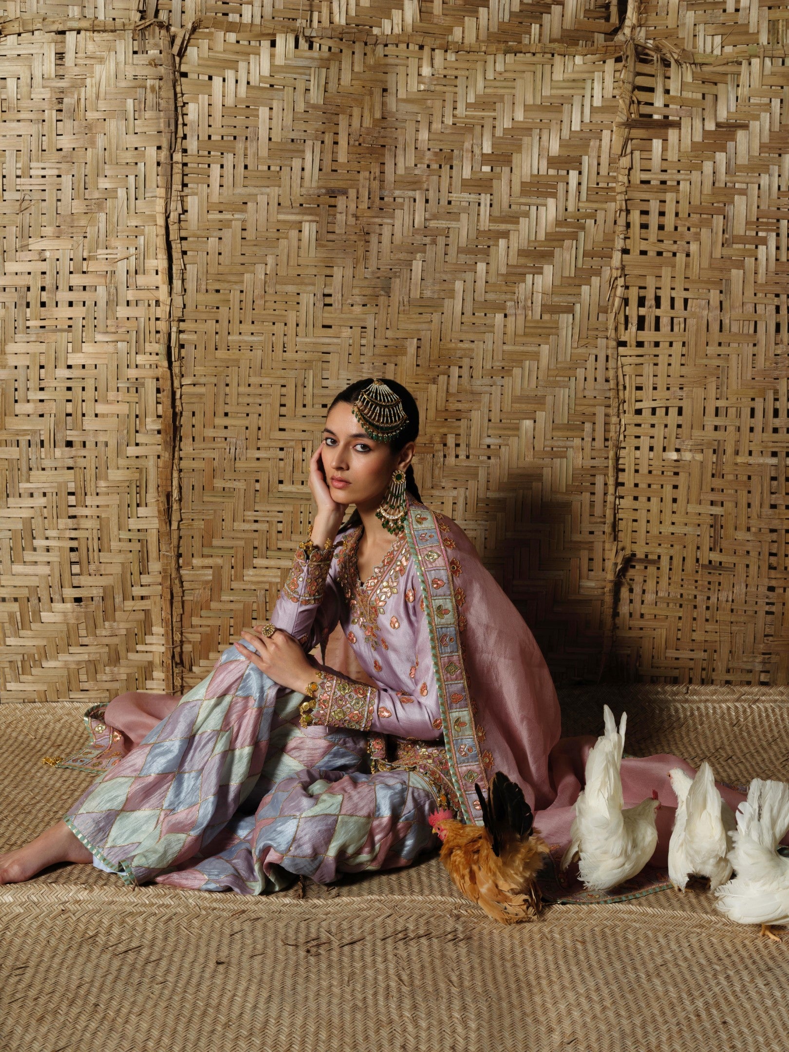 Tukri Kurta Sharara Set