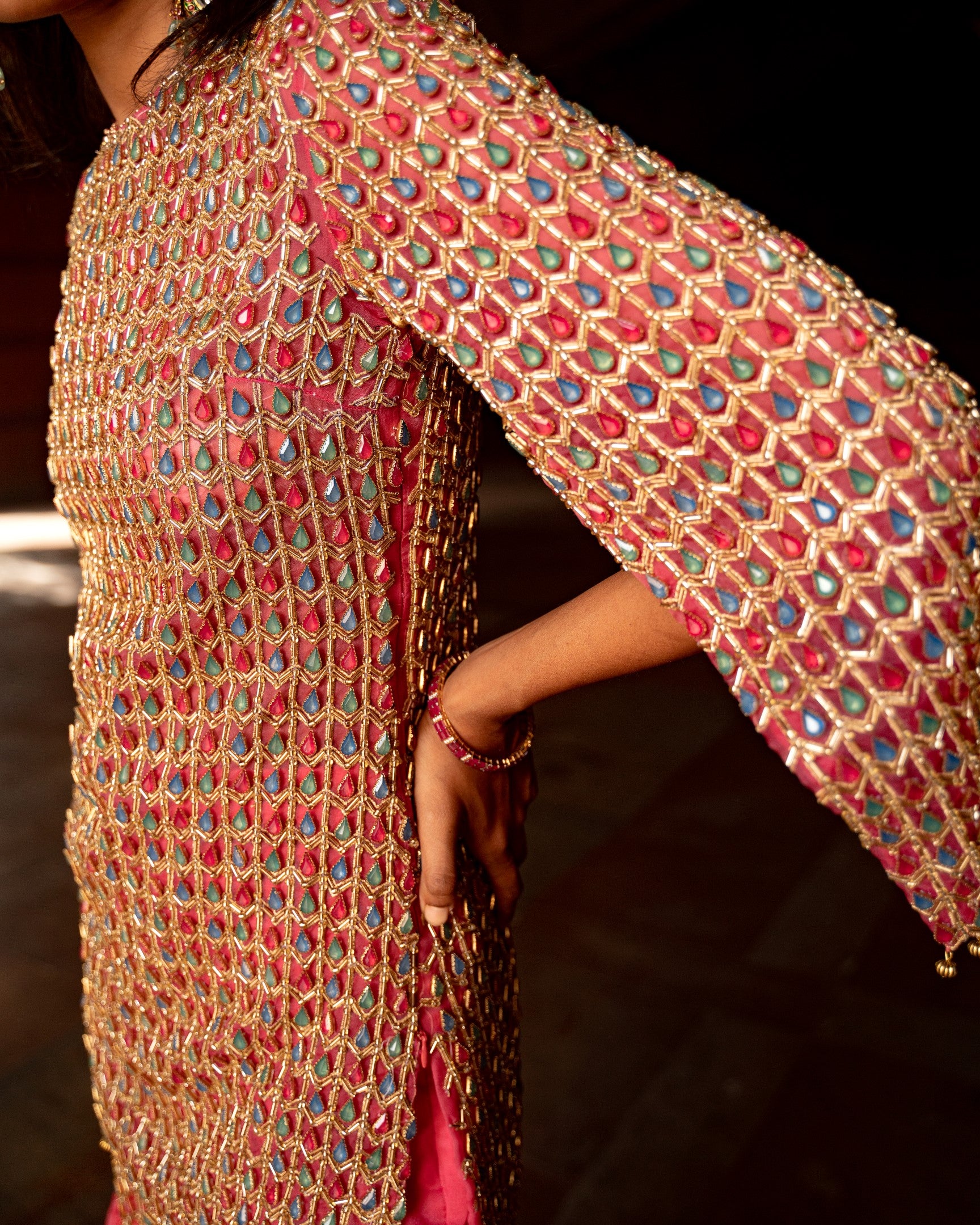 Kaleidoscope Kurta Sharara Set