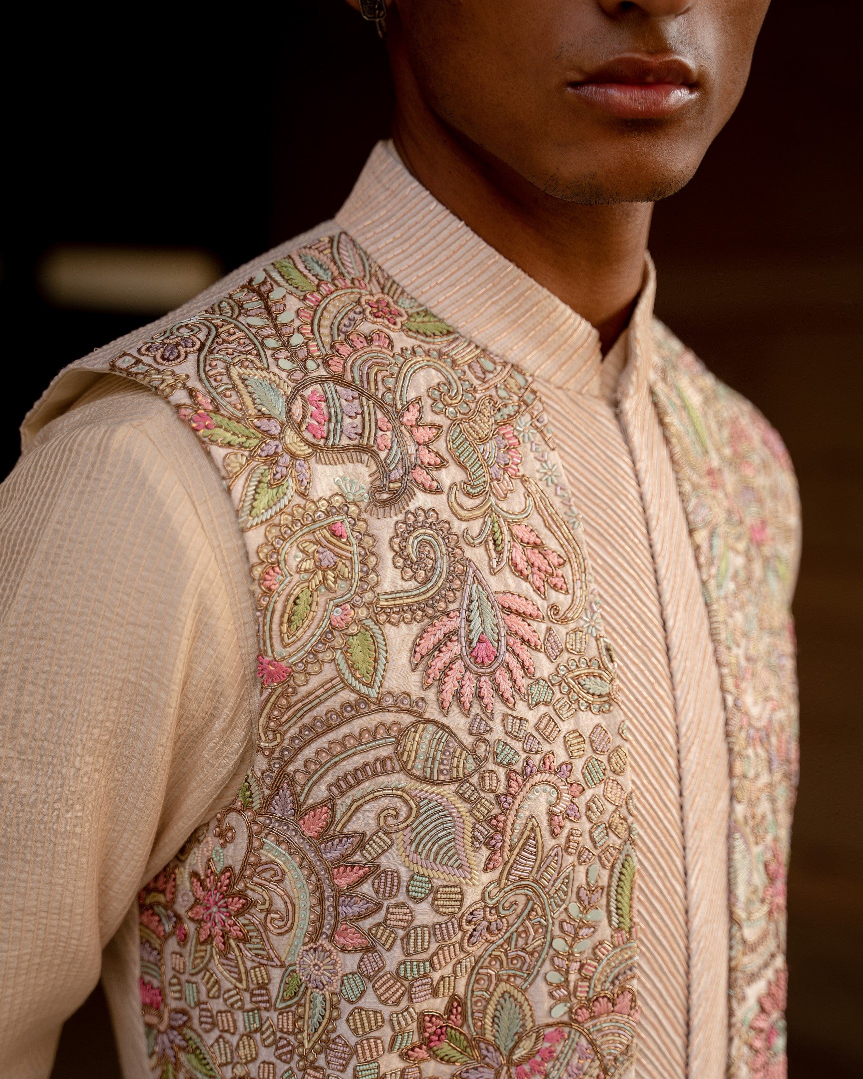 Sunset Meadow Nehru Jacket Set