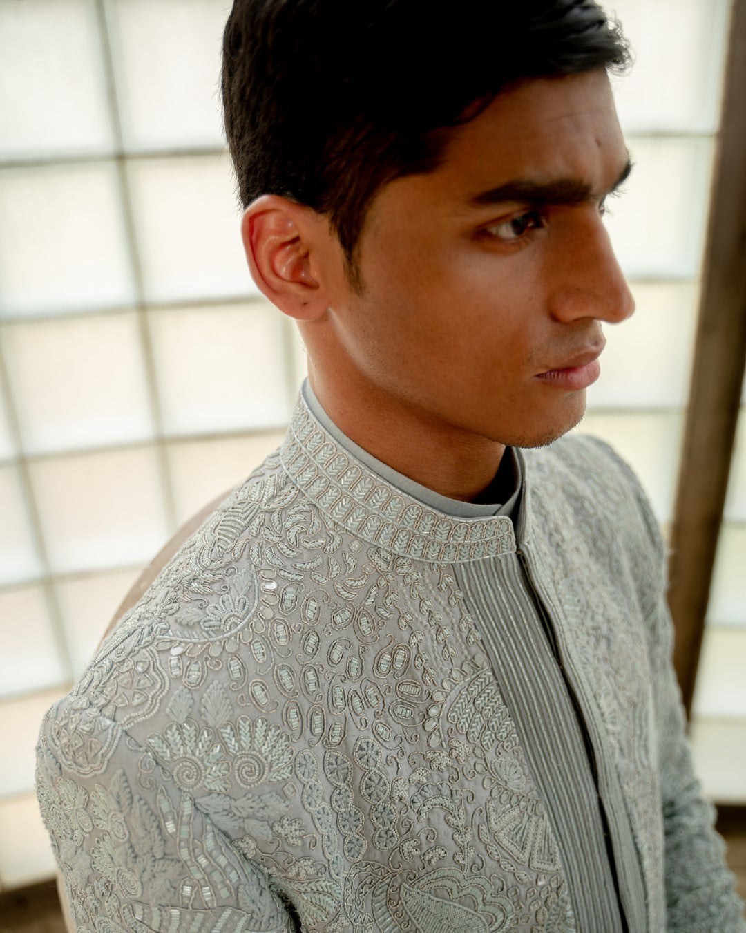 Inner World Floret Sherwani