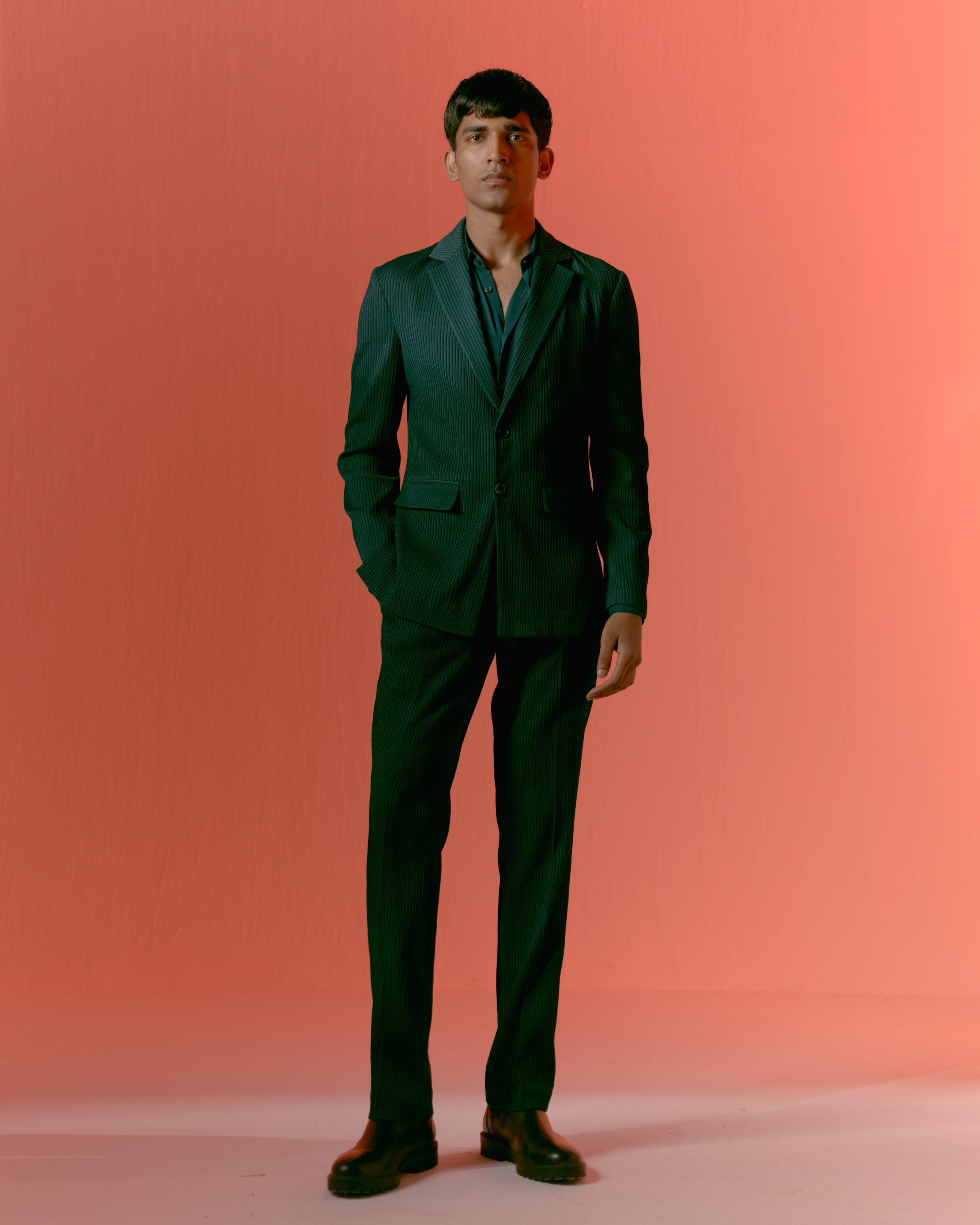 Basic Textured Suit