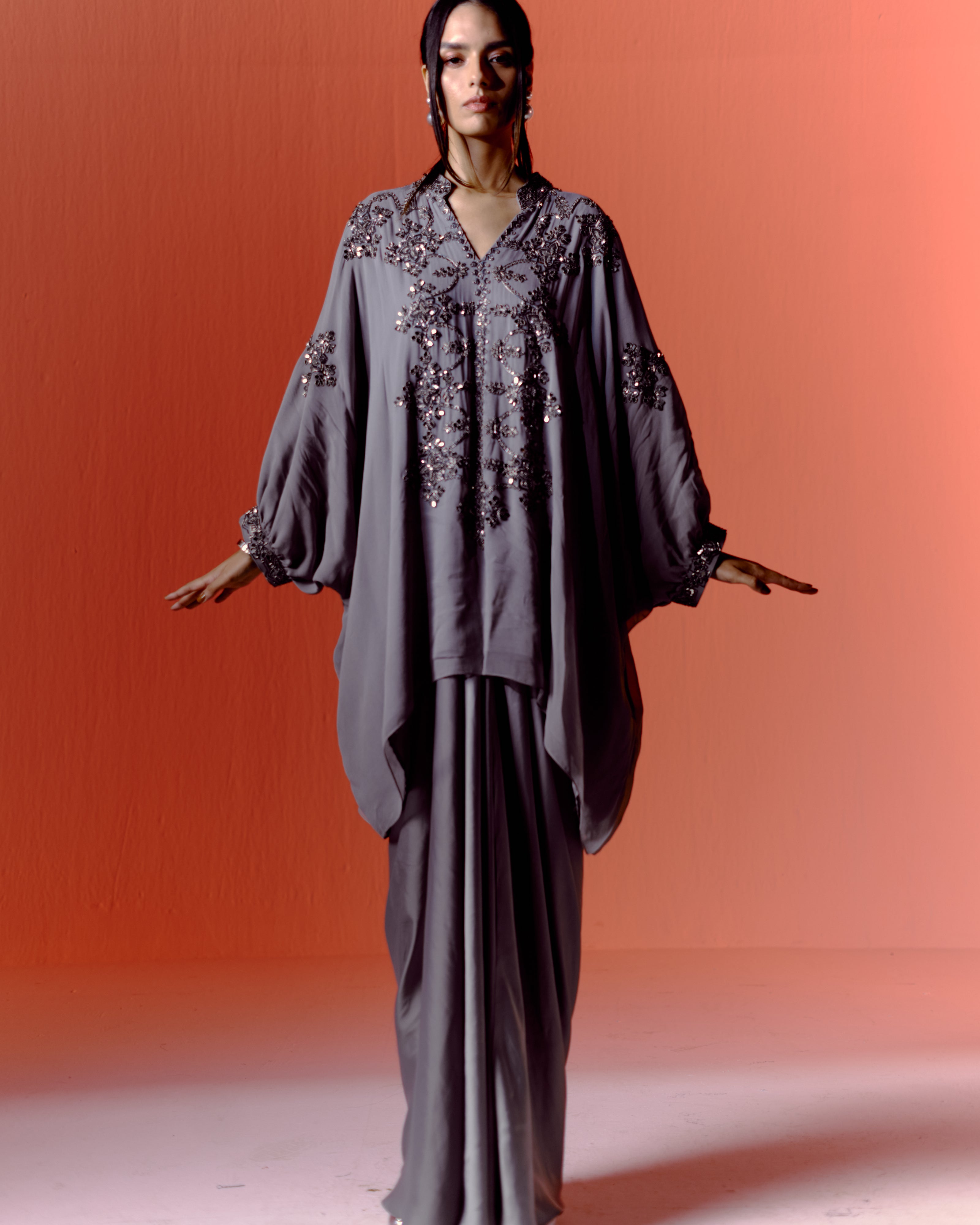 Yantra Tunic and Draped Skirt Set