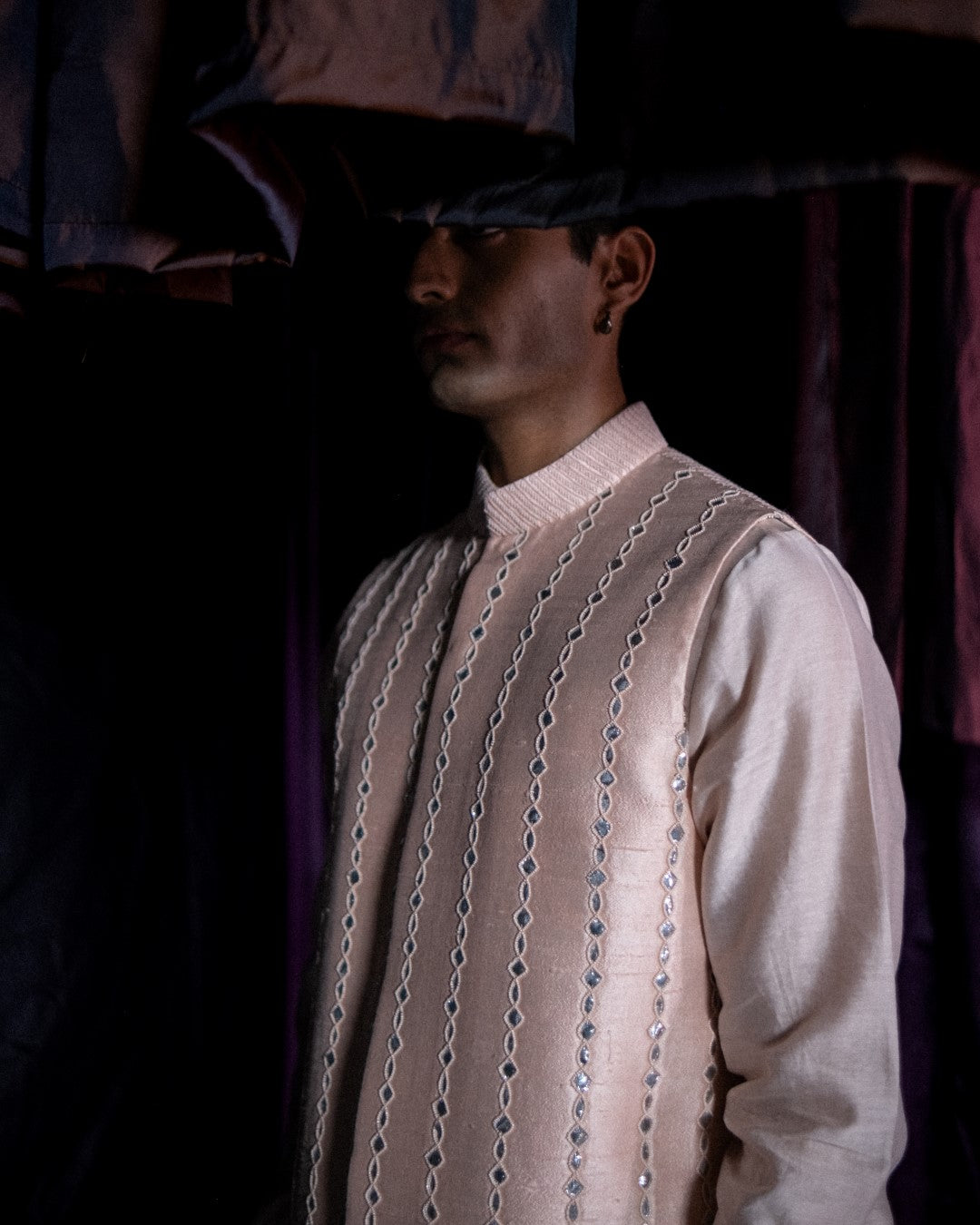 Gemstone Gotta Nehru Jacket Set