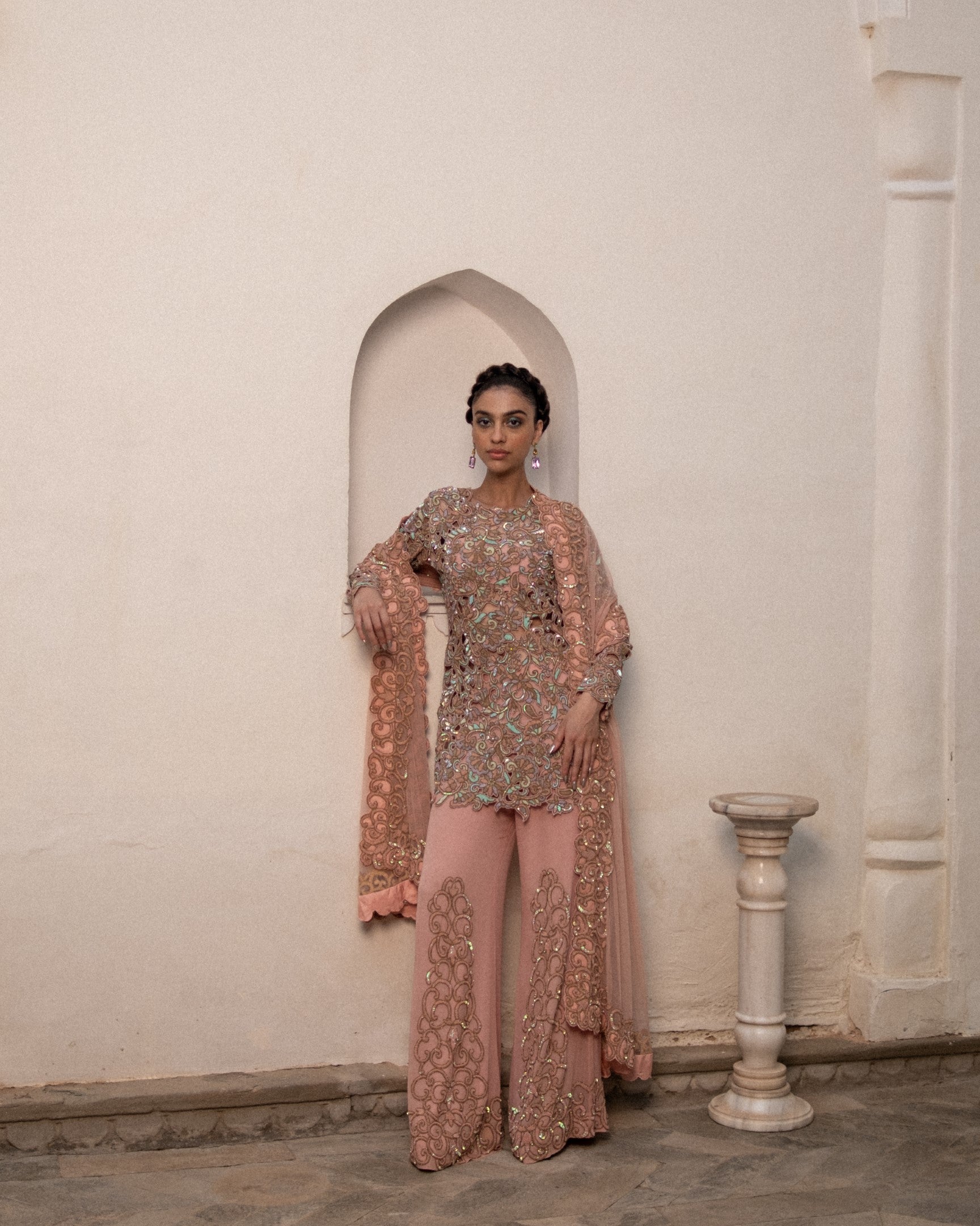 Floral Henna Kurta Set