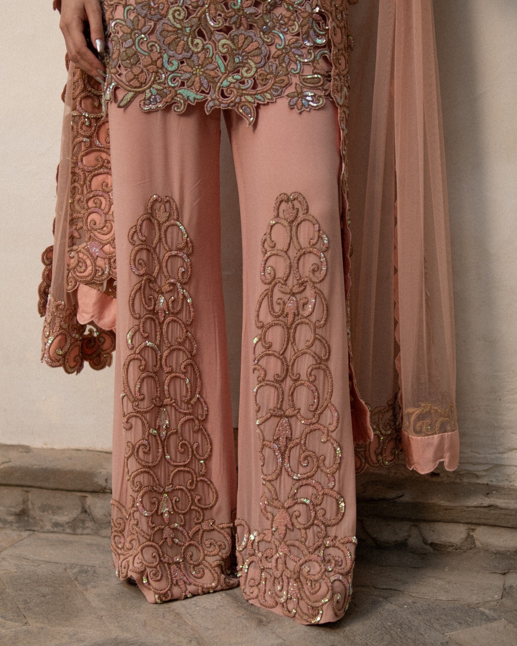 Floral Henna Kurta Set