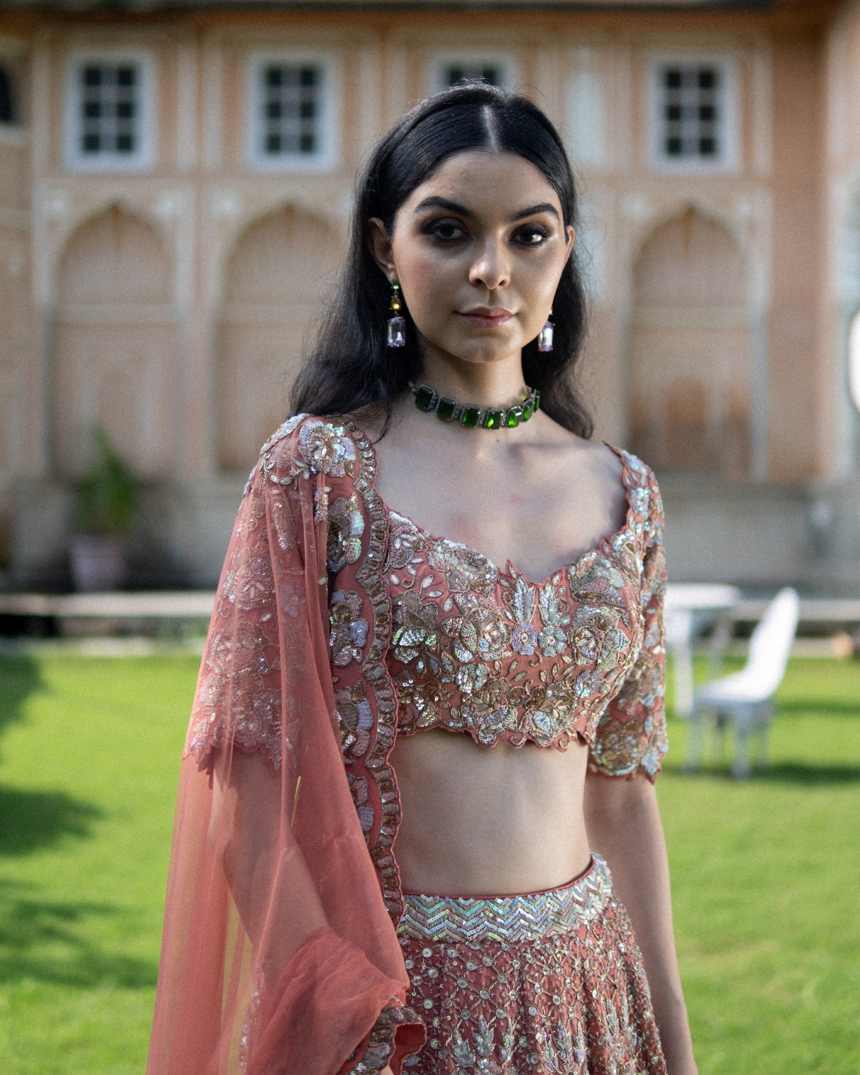 Florescense Henna Lehenga Set