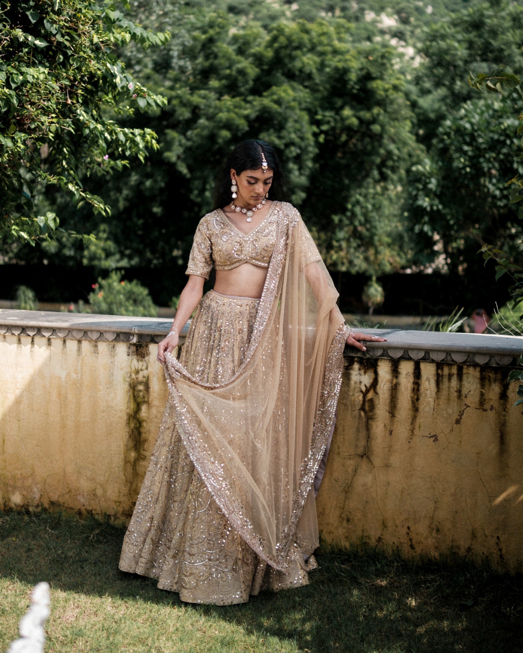 Tangled Henna Lehenga Set