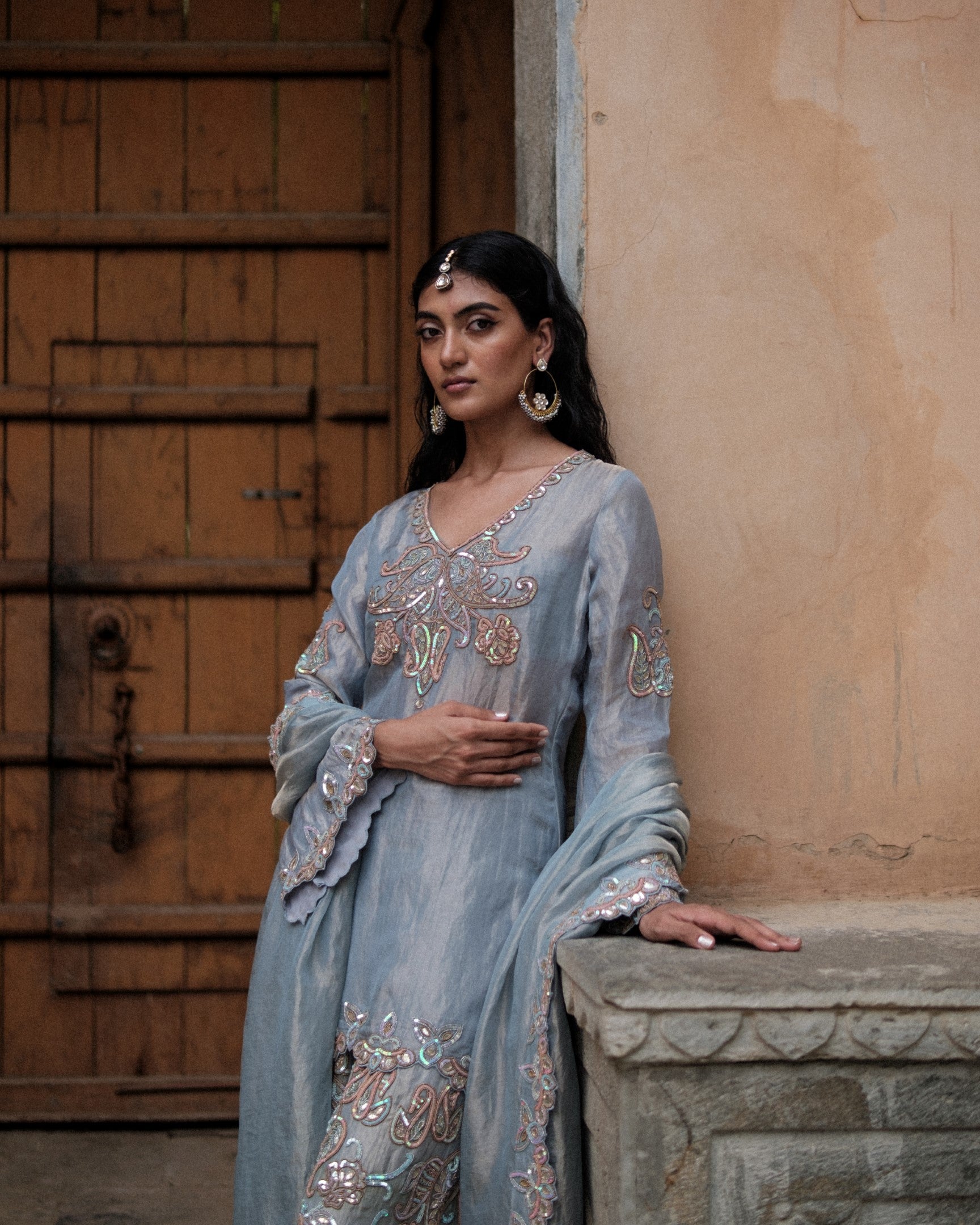 Ambi Henna Kurta Sharara Set