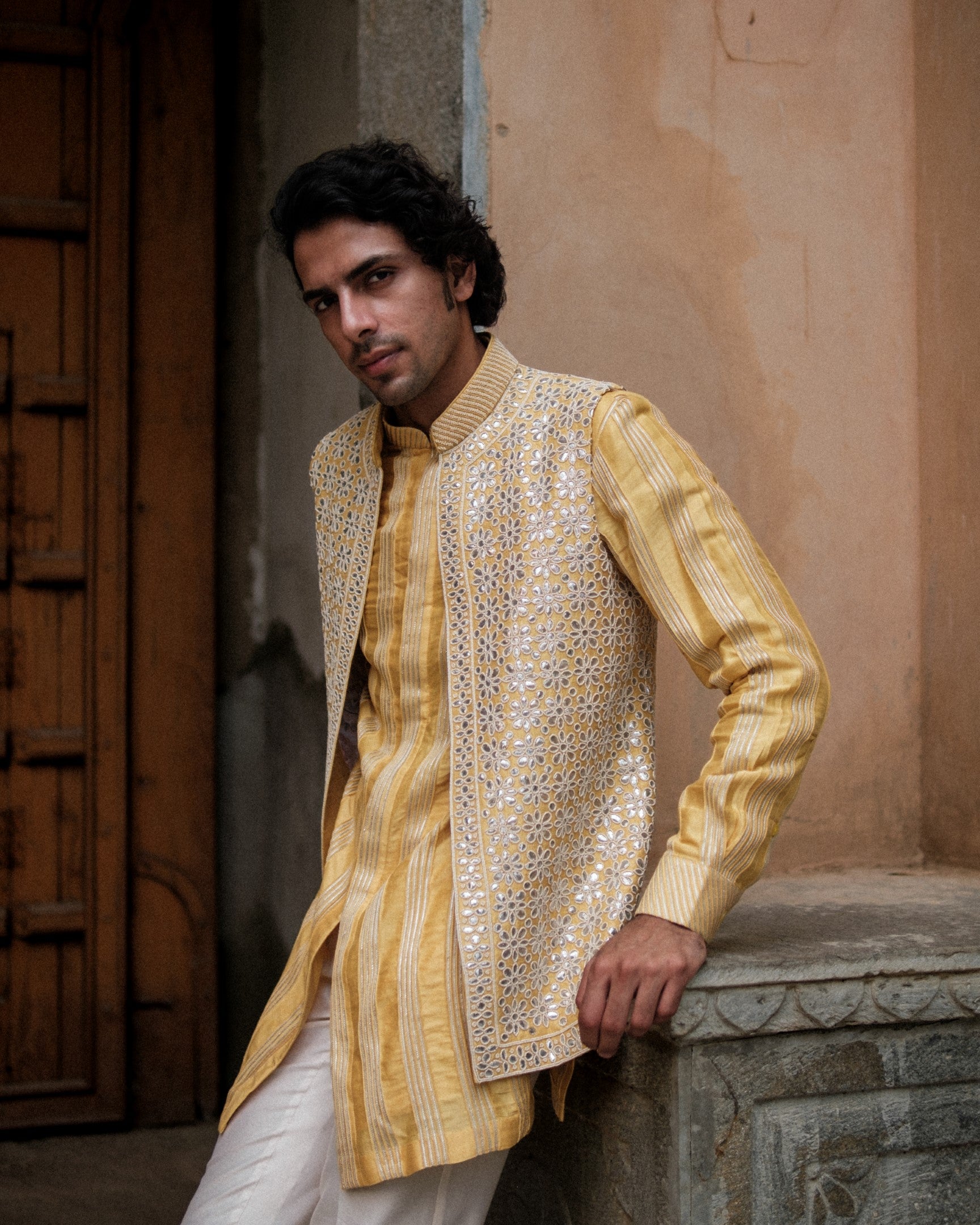 Maroc Henna Nehru Jacket Set